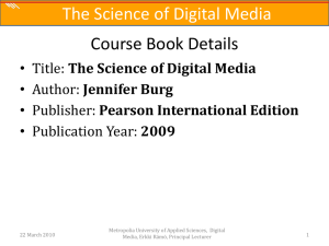 The Science of Digital Media - Personal web pages for people of