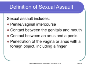 Sexual Assault PowerPoint Presentation (98.5 KB ppt file)