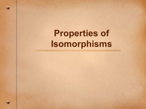 IsomorphismProperies