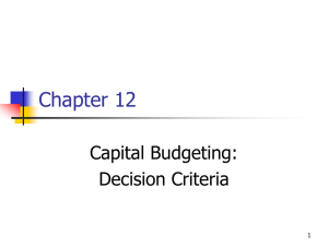 Capital Budgeting Basics, PowerPoint