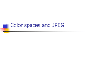 Color spaces and JPEG