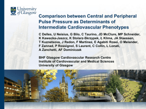 Comparison between Central and Peripheral Pulse Pressure as
