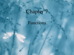 Functions