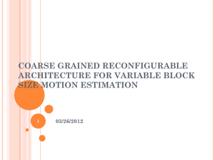 Coarse Grained Reconfigurable Architecture for Variable Block Size