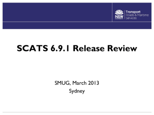 SCATS 6.9.1 Release Review