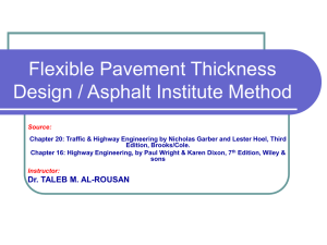 Flexible Pavement Design-Asphalt Institute Method - Icivil