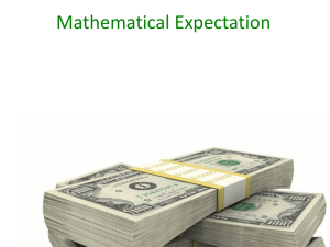 Mathematical Expectation