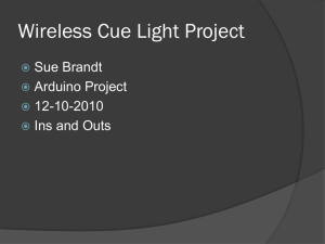 Wireless Cue Light Projectfall 2011