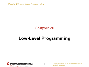 Chapter 20: Low-Level Programming