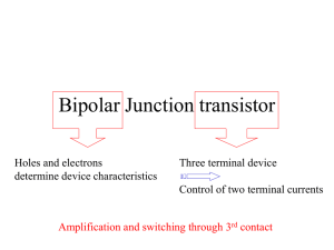 Bipolar Junction transistor