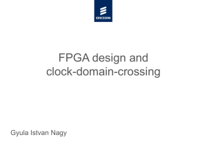 FPGA design and clock-domain