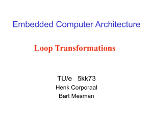 Loop transformations