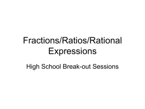 High School Fractions