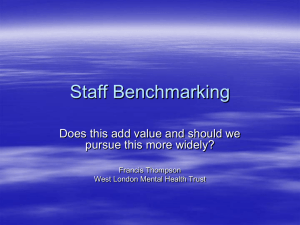 Staff Benchmarking - Mental Health & Learning Disability Nurse