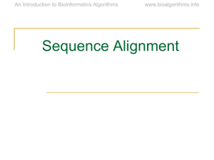 Sequence Alignment