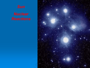 Tutorial: The Sun`s Nuclear Reactions