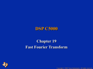 Fast Fourier Transform - FFT