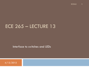 Lect 13 - Interface switches LEDs
