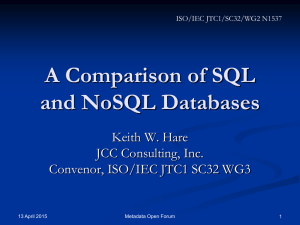 A Comparison of SQL and NoSQL Databases