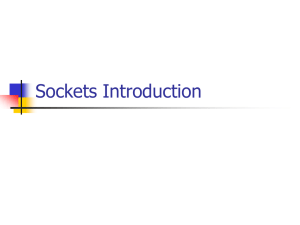 Sockets Introduction