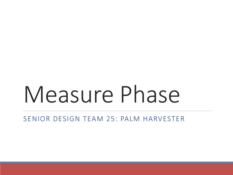 Final Measure Phase Presentation