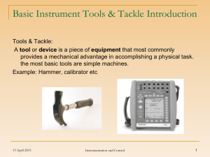 Basic Instrument tools.