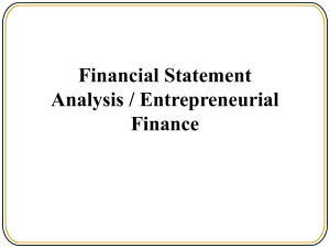 Session 6 - Financial Analysis w solns
