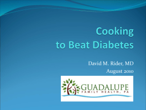 Eat to Beat Diabetes - Guadalupe Healthcare Network