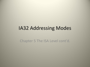 IA32 Addressing Modes