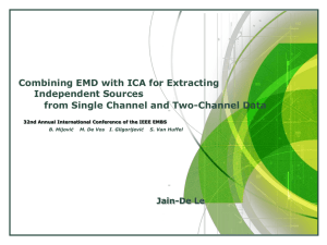 Single Channel EMD-ICA