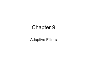 Adaptive Filters