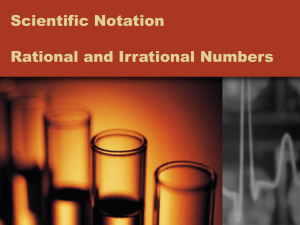 Scientific Notation