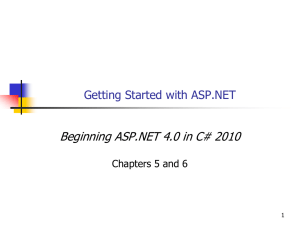 Getting Started with ASP.NET