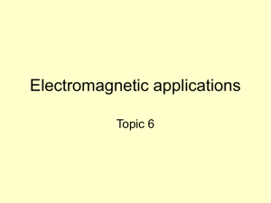 Electromagnetic applications