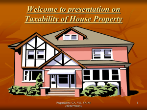 TAXABILITY OF HOUSE PROPERTY