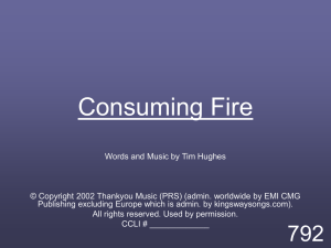 Consuming Fire - MISSION UNDER GRACE CHURCH