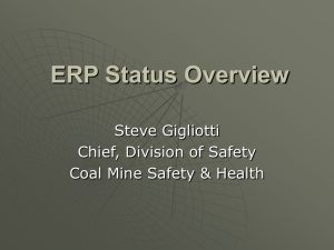 ERP Status Overview
