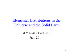 Elemental Distributions
