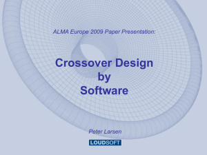 Peter Larsen, Crossover Design by software