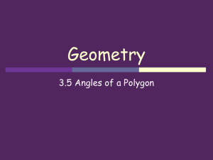 3.5 Angles of a Polygon