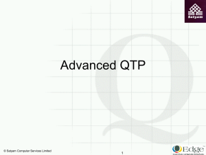 Advanced QTP