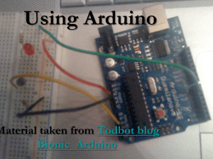 Arduino - Department of Computer Science