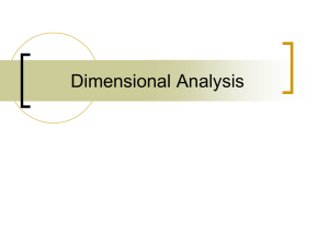 Dimensional analysis powerpoint