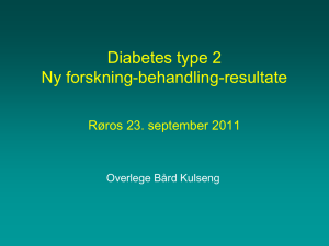 avgjørende for utviklingen av type-2 diabetes
