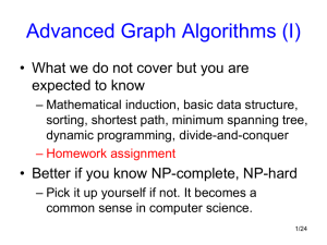 Advanced Graph Algorithms