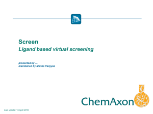 Screen - ChemAxon