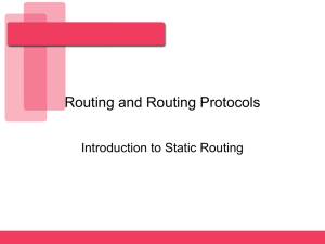 Introduction to Static Routing