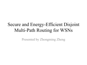 Secure and Energy-Efficient Disjoint Multi