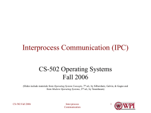 Monitors, Interprocess Communication, and RPC