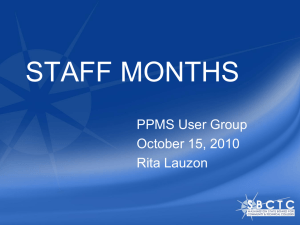 Staff Months Presentation